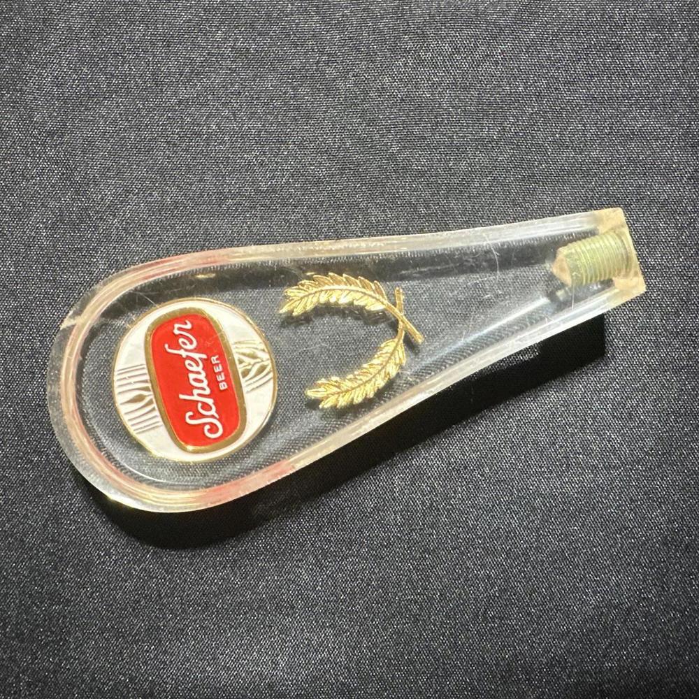 Schaefer Beer Lucite Tap Handle